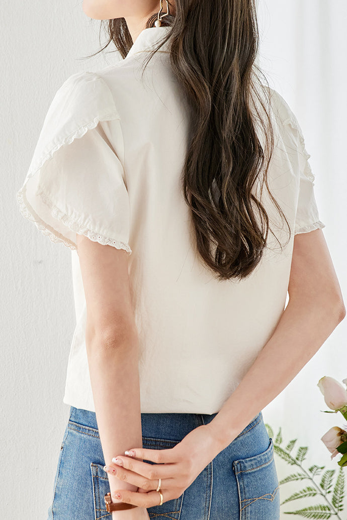 Elegant embroidered shirt - liwisi