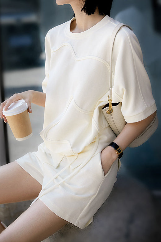 Casual breathable cotton set - liwisi