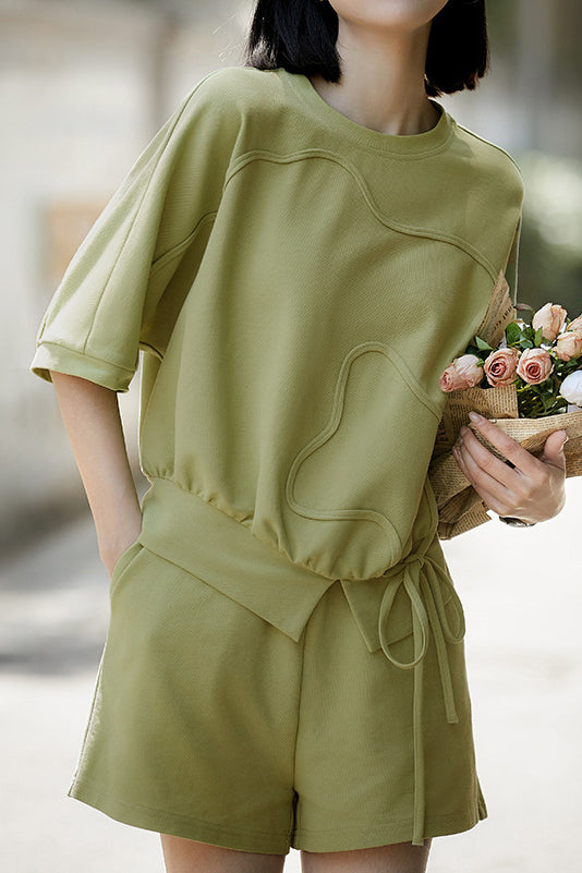 Casual breathable cotton set - liwisi