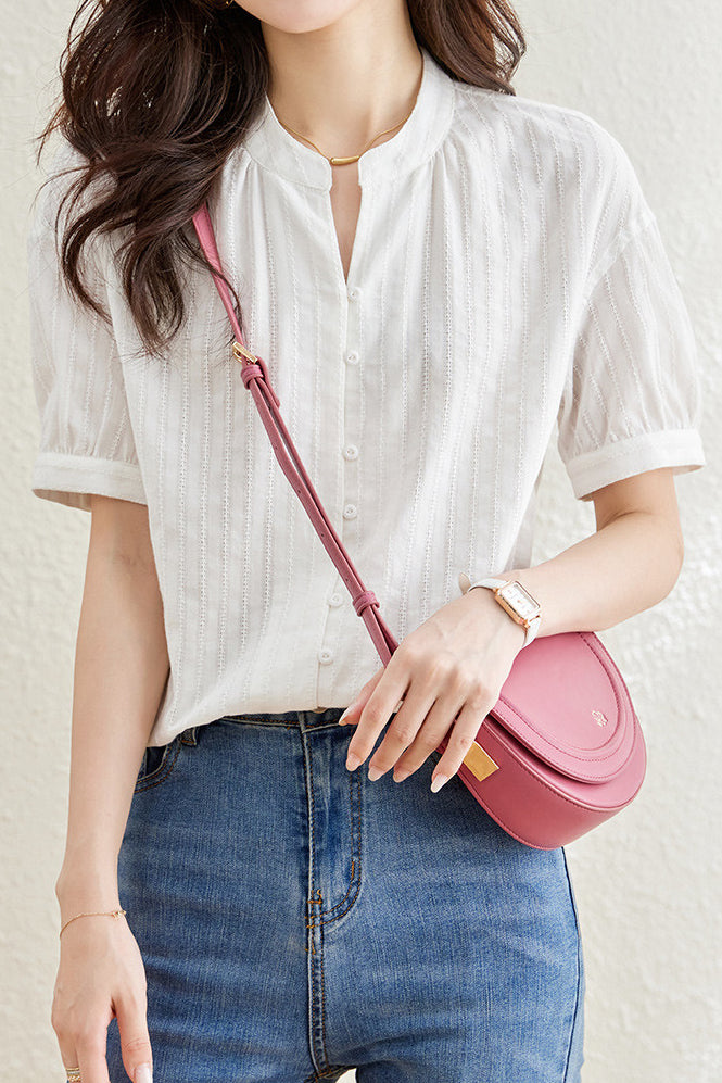 Jacquard Textured Shirt - liwisi