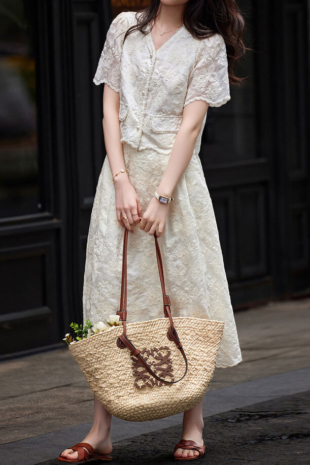 Elegant Embroidered Skirt Set - liwisi