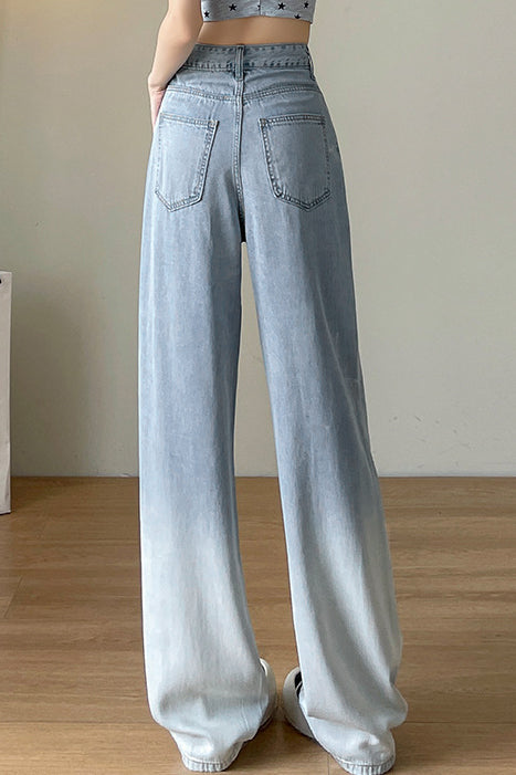 Gradient Denim Trousers - liwisi