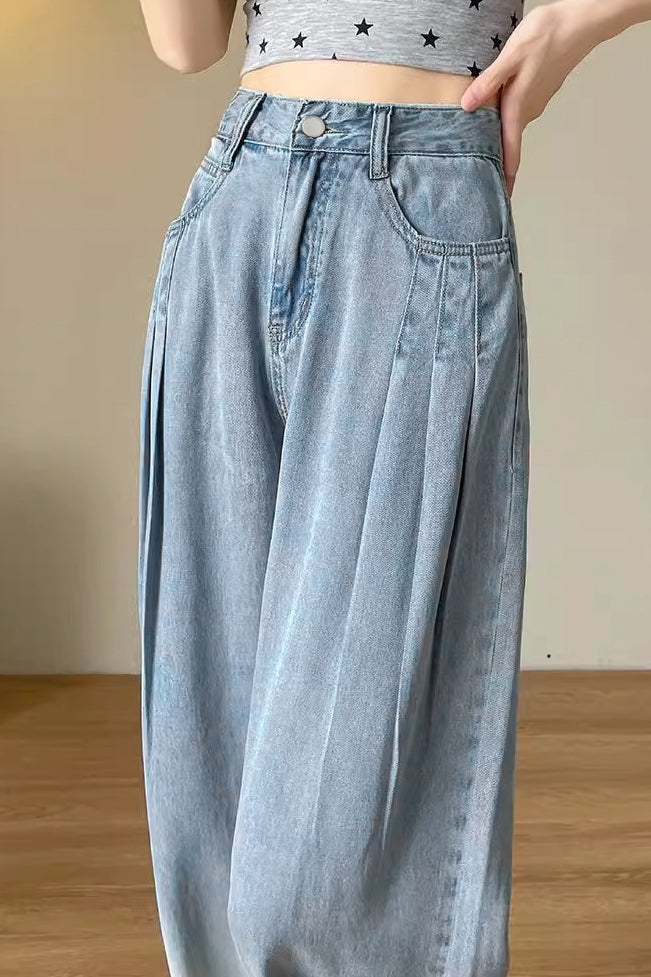 Gradient Denim Trousers - liwisi