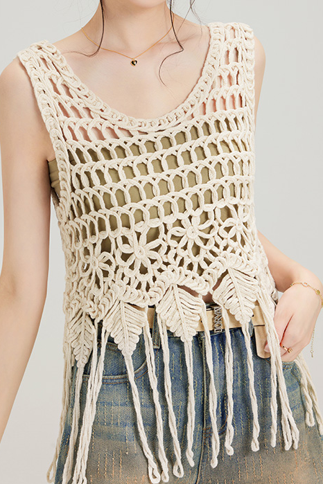 Crochet Knit Vest - liwisi
