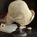 Bowknot Foldable Straw Hat - liwisi