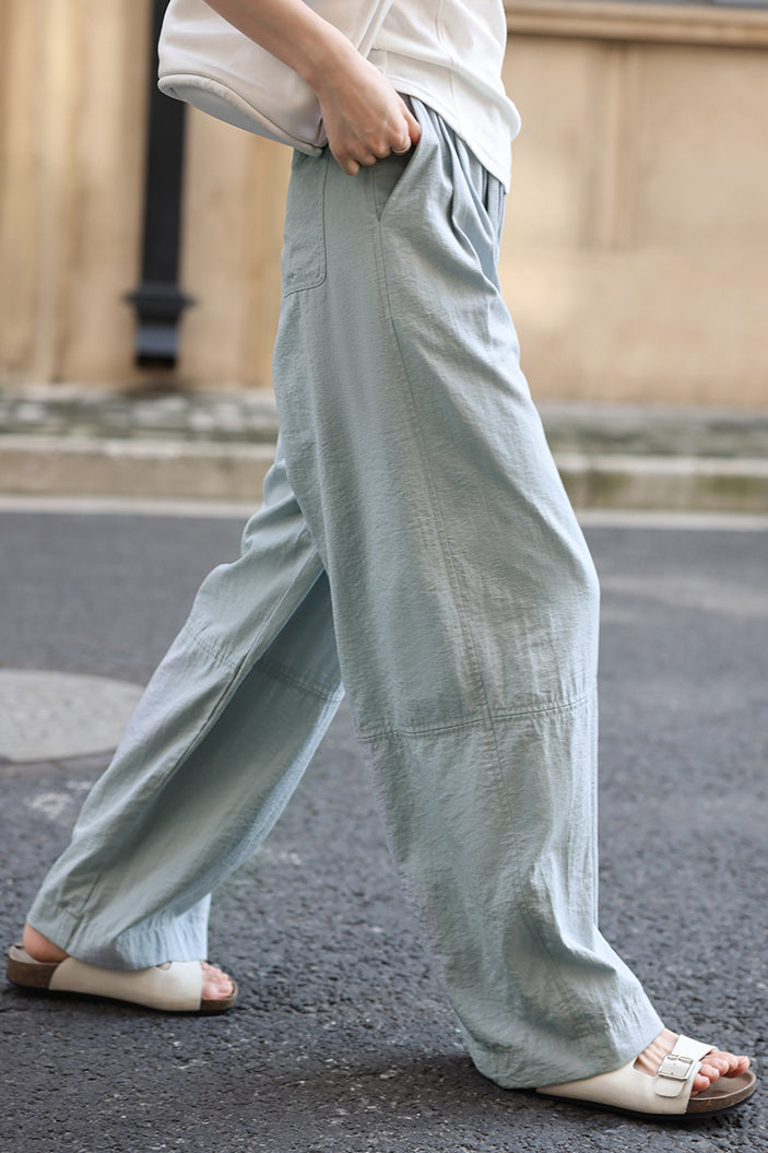 Slim Casual Round Neck Short Sleeve Top and Casual Cargo Pants - liwisi