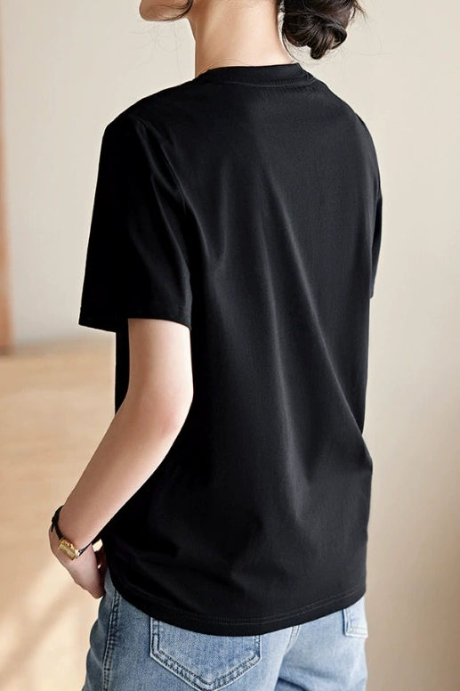 Minimalist Color-blocked T-shirt - liwisi