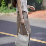 Casual Vacation Knit Hollow-out Three-piece Set - liwisi