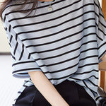 Breathable Comfortable Striped T-shirt - liwisi