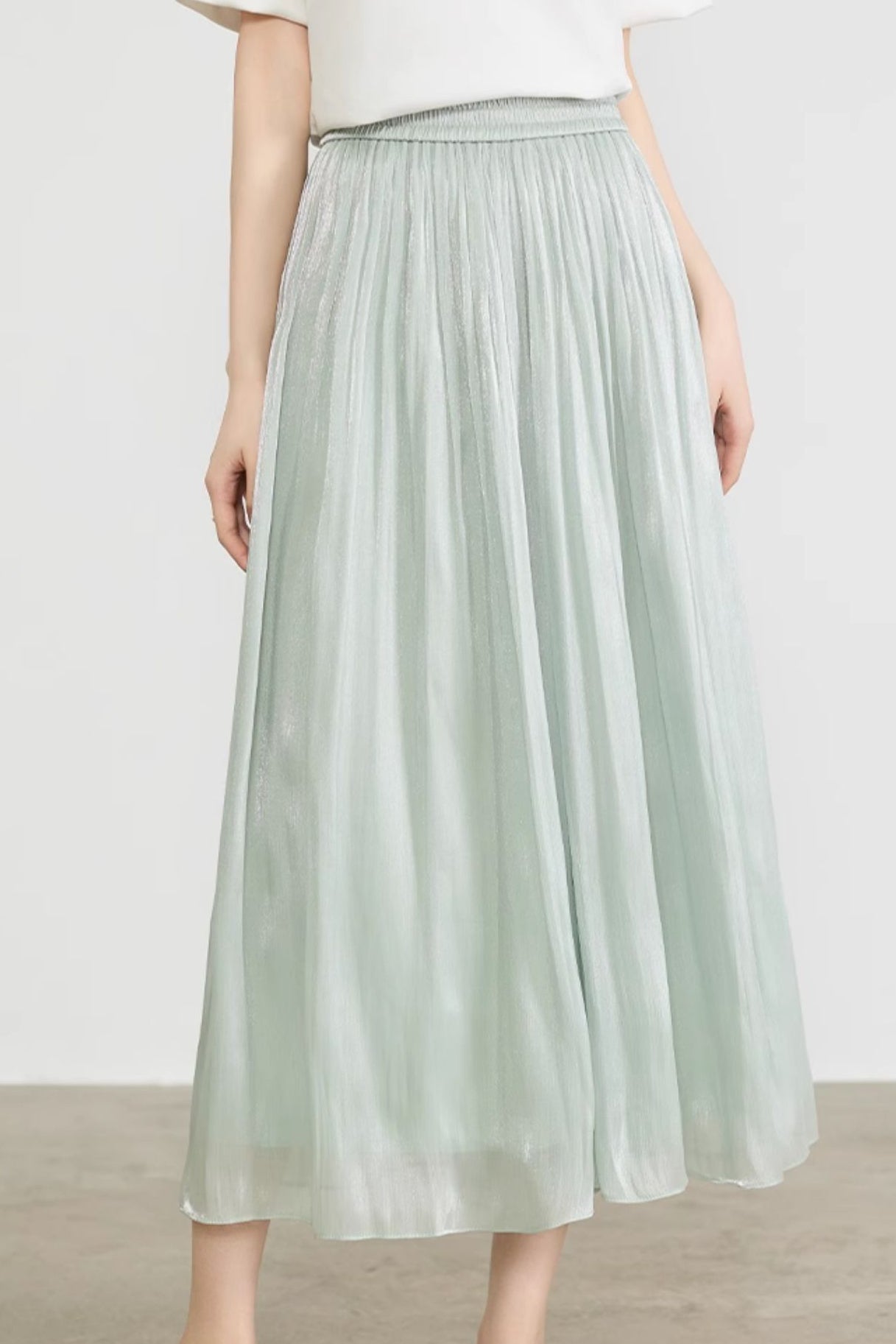 Casual Draped Ice Silk Wide-leg Pants - liwisi