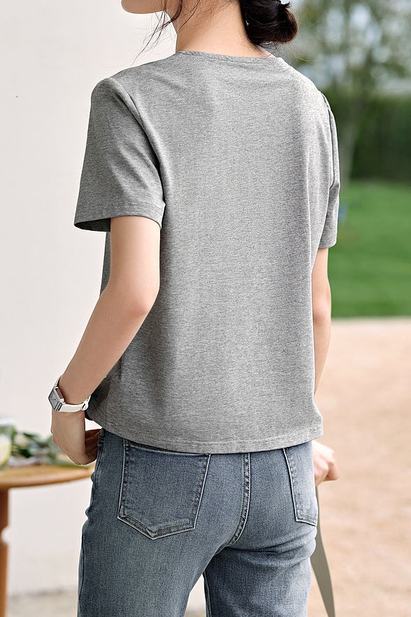 Fashion Split T-shirt - liwisi