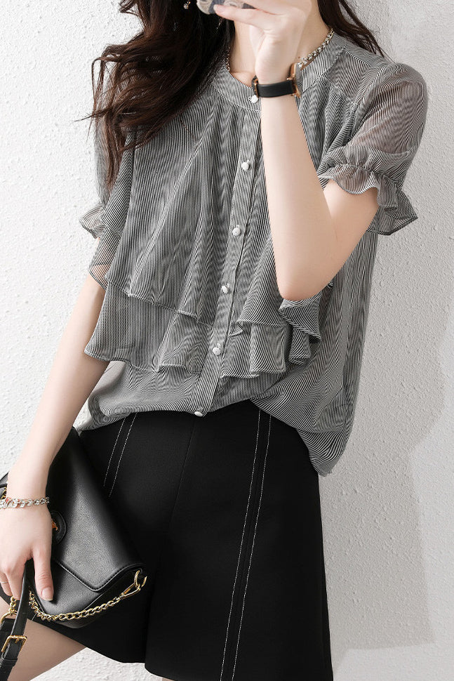 Versatile Ruffled Blouse - liwisi
