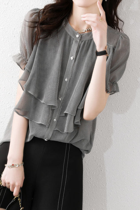 Versatile Ruffled Blouse - liwisi
