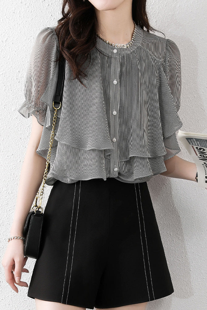 Versatile Ruffled Blouse - liwisi