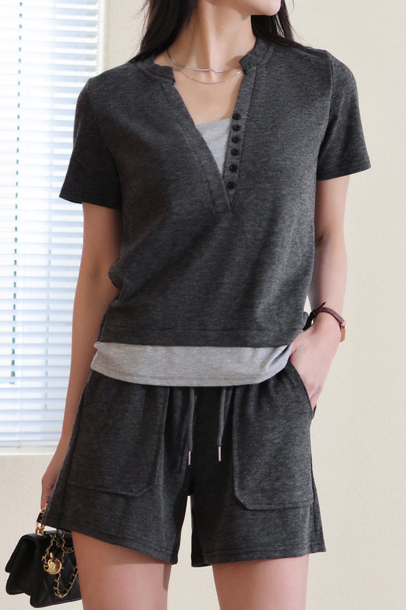 Comfortable Casual Two-piece Set - liwisi