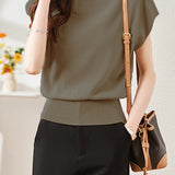 French Minimalist Elegant Shoulder Short Sleeve - liwisi