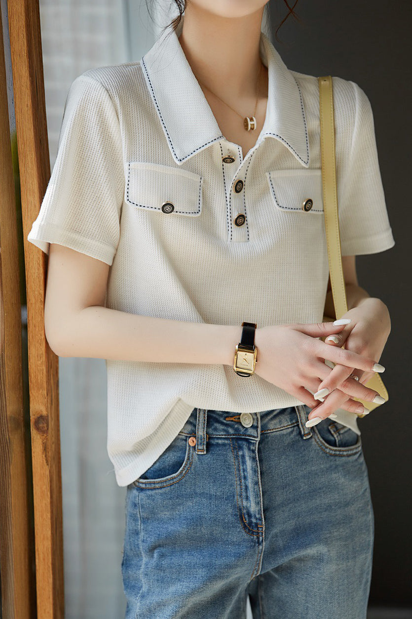 Simple Waffle T-Shirt - liwisi
