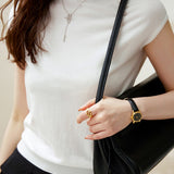 Round Neck Short Sleeve T-Shirt - liwisi