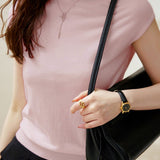 Round Neck Short Sleeve T-Shirt - liwisi