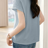Peter Pan Collar Elegant Polo Shirt - liwisi