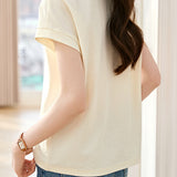 Peter Pan Collar Elegant Polo Shirt - liwisi