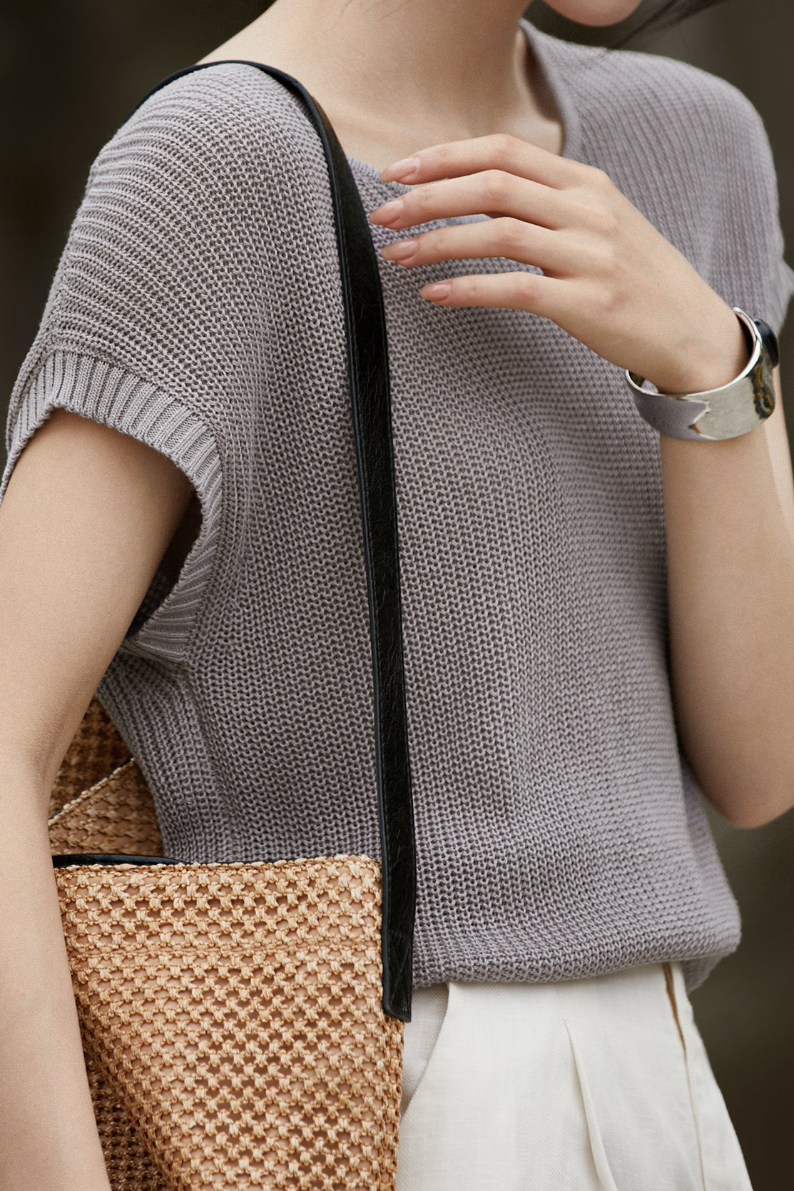 Fashion Ice Silk Knit Top - liwisi