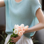 Fashion Ice Silk Knit Top - liwisi