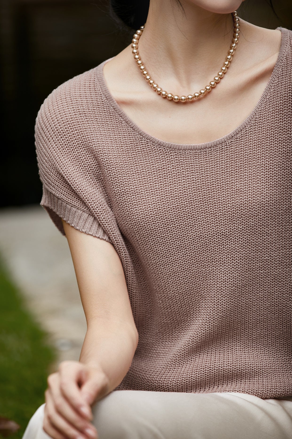 Fashion Ice Silk Knit Top - liwisi