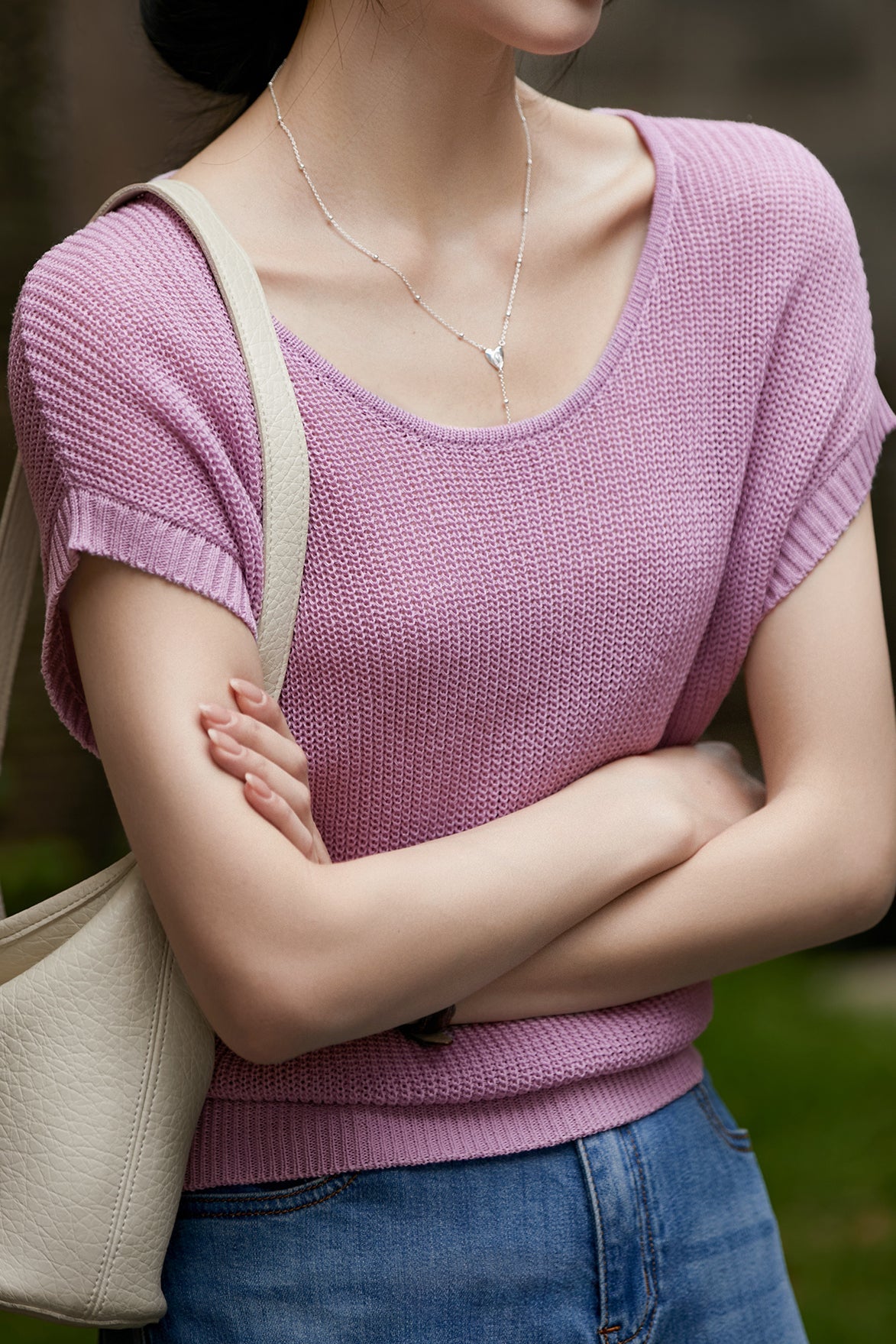 Fashion Ice Silk Knit Top - liwisi