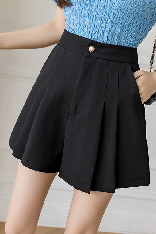 Solid Color Suit Shorts - liwisi