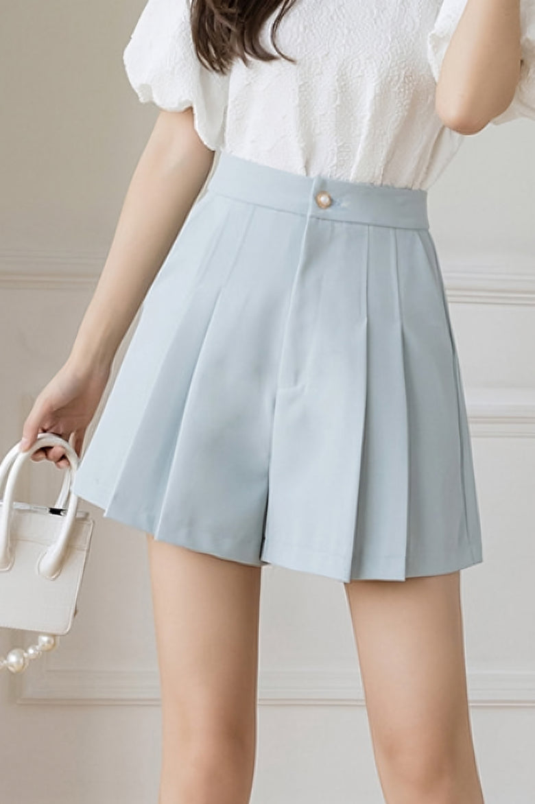 Solid Color Suit Shorts - liwisi