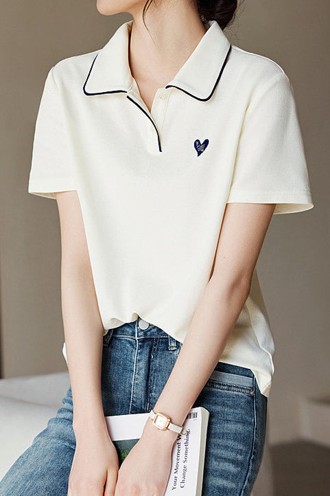 Colorblock Patchwork Short Sleeve Tee - liwisi