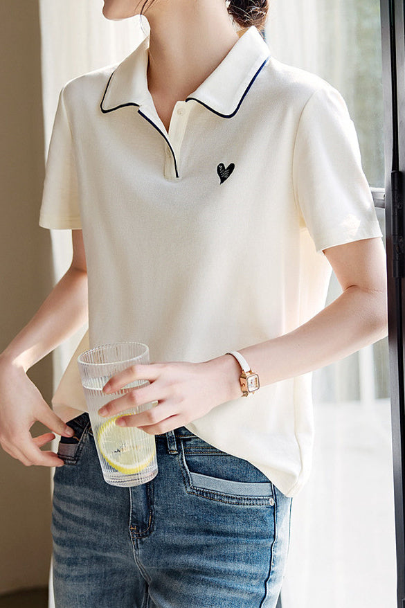 Colorblock Patchwork Short Sleeve Tee - liwisi