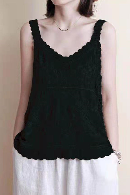 Hollow Embroidered Cami - liwisi