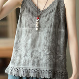 Hollow Embroidered Cami - liwisi