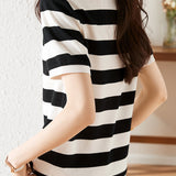 Cute Cherry Embroidered Knit Sweater - liwisi