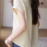 Solid Color Jacquard Shirt - liwisi