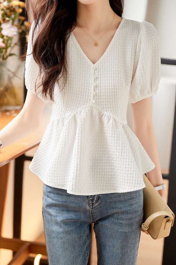 Elegant Waist-Defined T-Shirt - liwisi