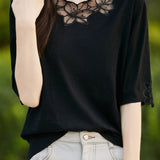 Elegant Hollow Knit Top - liwisi