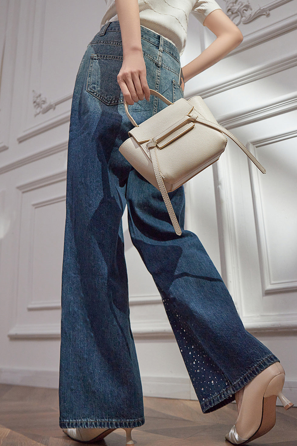 Fashion Gradient Rhinestone Jeans - liwisi