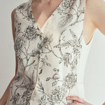 Floral Print Half-Skirt Set - liwisi
