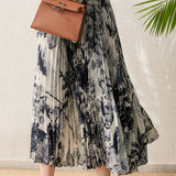 Lightweight Pleated Midi Skirt - liwisi