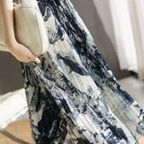Lightweight Pleated Midi Skirt - liwisi