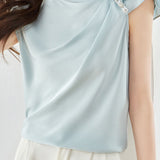 French Style Sleeveless Shirt - liwisi