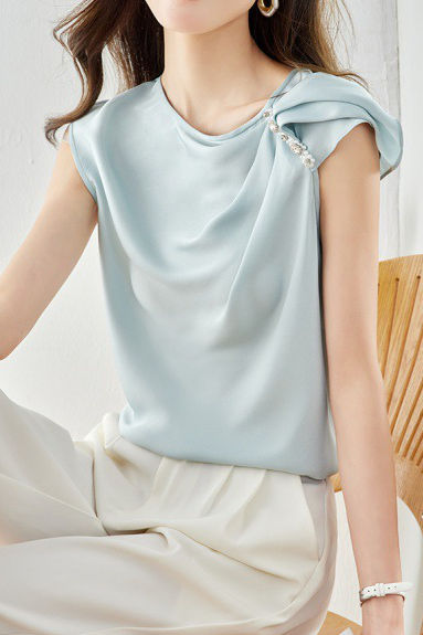 French Style Sleeveless Shirt - liwisi