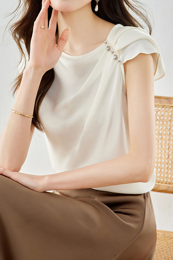 French Style Sleeveless Shirt - liwisi