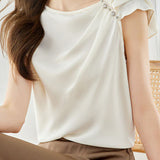 French Style Sleeveless Shirt - liwisi