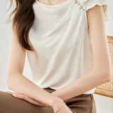French Style Sleeveless Shirt - liwisi
