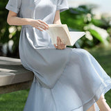Elegant Patchwork Textured Dress - liwisi