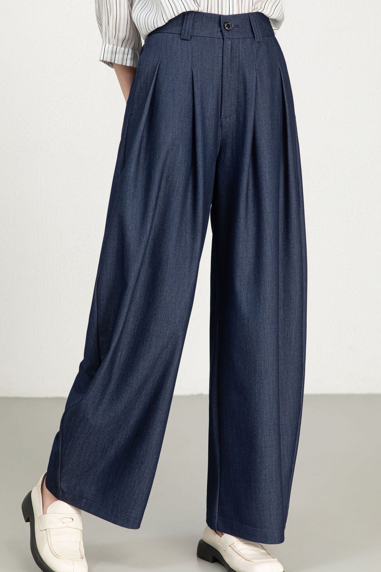 Casual Tencel Wide-Leg Jeans - liwisi